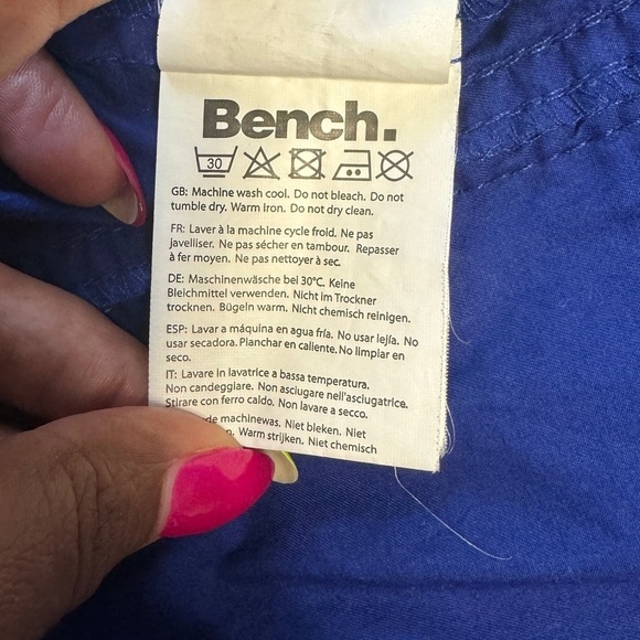 Bench lightweight blue fall Jacket Size M - Picture 8 of 8